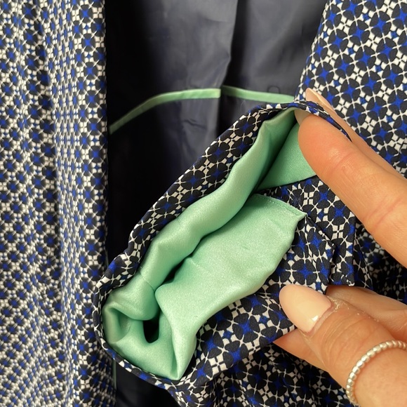 Vince Camuto blue print patterned blazer - Picture 6 of 8